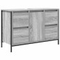 Set di mobili per bagno 2 pezzi grigio sonoma in legno ingegnerizzato
