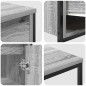 Set di mobili per bagno 2 pezzi grigio sonoma in legno ingegnerizzato