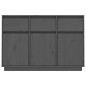 Credenza Grigia 110x34x75 cm in Legno Massello di Pino Credenza Grigia 110x34x75 cm in Legno Massello di Pino