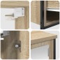 vidaXL Set di Mobili per Bagno 5 Pezzi in Legno Ingegnerizzato Rovere Sonoma
