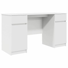 Scrivania vidaXL Bianca 140x49x76 cm in Legno Ingegnerizzato