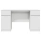 Scrivania vidaXL Bianca 140x49x76 cm in Legno Ingegnerizzato Scrivania vidaXL Bianca 140x49x76 cm in Legno Ingegnerizzato