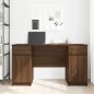 Scrivania vidaXL Marrone Rovere 140x49x76 cm Legno ingegnerizzato