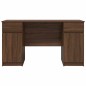Scrivania vidaXL Marrone Rovere 140x49x76 cm Legno ingegnerizzato