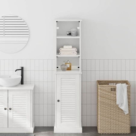 vidaXL Set di mobili per il bagno 2 pcs Marrone e bianco