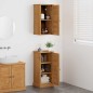 vidaXL Set di mobili per il bagno 2 pcs Marrone e Marrone miele