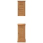 vidaXL Set di mobili per il bagno 2 pcs Marrone e Marrone miele