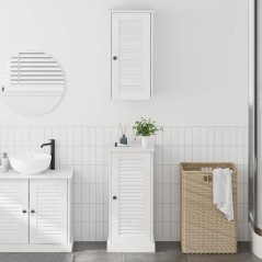 vidaXL Set di mobili per il bagno 2 pcs bianco anticato