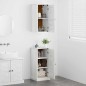 vidaXL Set di mobili per il bagno 2 pcs bianco anticato