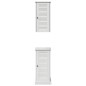 vidaXL Set di mobili per il bagno 2 pcs bianco anticato
