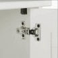 vidaXL Set di mobili per il bagno 2 pcs bianco anticato