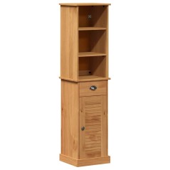 vidaXL Set di mobili per il bagno 2 pcs Marrone e Marrone miele