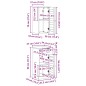 vidaXL Set di mobili per il bagno 2 pcs Marrone e Marrone miele vidaXL Set di mobili per il bagno 2 pcs Marrone e Marrone miele