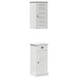vidaXL Set di mobili per il bagno con cassetto 2 pcs Marrone e bianco