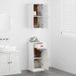 vidaXL Set di mobili per il bagno con cassetto 2 pcs Marrone e bianco