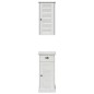 vidaXL Set di mobili per il bagno con cassetto 2 pcs Marrone e bianco
