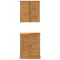 vidaXL Set di mobili per il bagno 2 pcs Marrone 67.5 x 34 x 80 cm vidaXL Set di mobili per il bagno 2 pcs Marrone 67.5 x 34 x 80 cm
