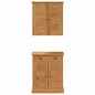 vidaXL Set di mobili per il bagno 2 pcs Marrone 67.5 x 34 x 80 cm vidaXL Set di mobili per il bagno 2 pcs Marrone 67.5 x 34 x 80 cm