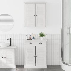 vidaXL Set di mobili per il bagno 2 pcs Marrone 67.5 x 34 x 80 cm