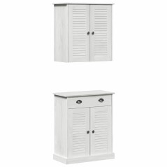 vidaXL Set di mobili per il bagno 2 pcs Marrone 67.5 x 34 x 80 cm