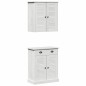 vidaXL Set di mobili per il bagno 2 pcs Marrone 67.5 x 34 x 80 cm