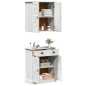 vidaXL Set di mobili per il bagno 2 pcs Marrone 67.5 x 34 x 80 cm