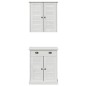 vidaXL Set di mobili per il bagno 2 pcs Marrone 67.5 x 34 x 80 cm