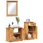vidaXL Set di mobili per il bagno 3 pcs Marrone 37 x 34 x 80 cm