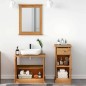 vidaXL Set di mobili per il bagno 3 pcs Marrone 37 x 34 x 80 cm