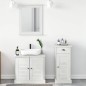 vidaXL Set di mobili per il bagno 3 pcs Marrone 37 x 34 x 80 cm