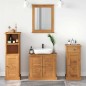 vidaXL Set di mobili per il bagno con cassetto 4 pcs marrone ambrato