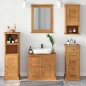 vidaXL Set di mobili per il bagno con cassetto 5 pcs marrone ambrato