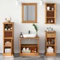 vidaXL Set di mobili per il bagno con cassetto 5 pcs marrone ambrato