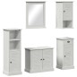 vidaXL Set di mobili per il bagno con cassetto 5 pcs bianco anticato