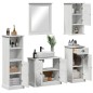 vidaXL Set di mobili per il bagno con cassetto 5 pcs bianco anticato