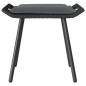 vidaXL Set da giardino a 4 pezzi con cuscini in polyrattan nero vidaXL Set da giardino a 4 pezzi con cuscini in polyrattan nero