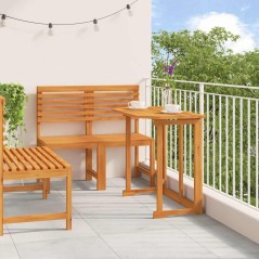 Set da pranzo da giardino 4 pezzi in legno di acacia massello