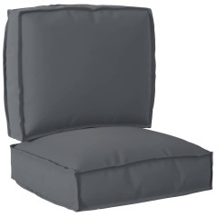 vidaXL Set di cuscini per pallet in 2 pezzi antracite in tessuto Oxford