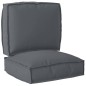 vidaXL Set di cuscini per pallet in 2 pezzi antracite in tessuto Oxford vidaXL Set di cuscini per pallet in 2 pezzi antracite in tessuto Oxford