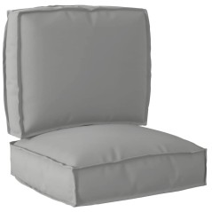 vidaXL Set di cuscini per pallet a 2 pezzi in tessuto Oxford grigio