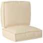 vidaXL Cuscini per pallet, 2 pezzi, in tessuto Oxford beige vidaXL Cuscini per pallet, 2 pezzi, in tessuto Oxford beige