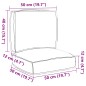 vidaXL Cuscini per pallet, 2 pezzi, in tessuto Oxford beige vidaXL Cuscini per pallet, 2 pezzi, in tessuto Oxford beige