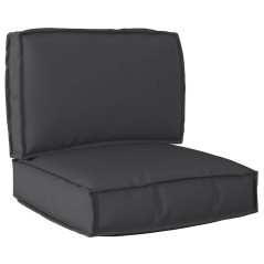 vidaXL Set di cuscini per pallet a 2 pezzi in tessuto Oxford nero