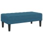 Divano da giardino vidaXL con panca e cuscini in velluto blu a forma di L Divano da giardino vidaXL con panca e cuscini in velluto blu a forma di L