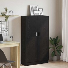 vidaXL Armadi per libri in rovere nero di - Set da 2, 165x30,5x150 cm, fatti in legno ingegnerizzato.