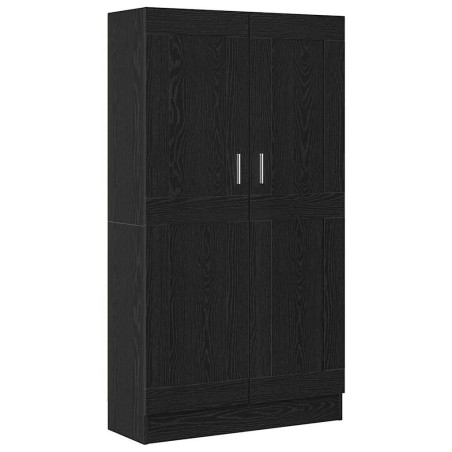 vidaXL Armadi per libri in rovere nero di - Set da 2, 165x30,5x150 cm, fatti in legno ingegnerizzato.