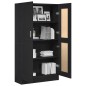 vidaXL Armadi per libri in rovere nero di - Set da 2, 165x30,5x150 cm, fatti in legno ingegnerizzato. vidaXL Armadi per libri in rovere nero di - Set da 2, 165x30,5x150 cm, fatti in legno ingegnerizzato.