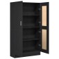 vidaXL Armadi per libri in rovere nero di - Set da 2, 165x30,5x150 cm, fatti in legno ingegnerizzato. vidaXL Armadi per libri in rovere nero di - Set da 2, 165x30,5x150 cm, fatti in legno ingegnerizzato.