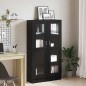 Libreria Nera in Finitura Rovere di vidaXL 82,5x30,5x150 cm in Legno Ingegnerizzato