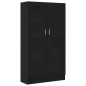 Libreria Nera in Finitura Rovere di vidaXL 82,5x30,5x150 cm in Legno Ingegnerizzato